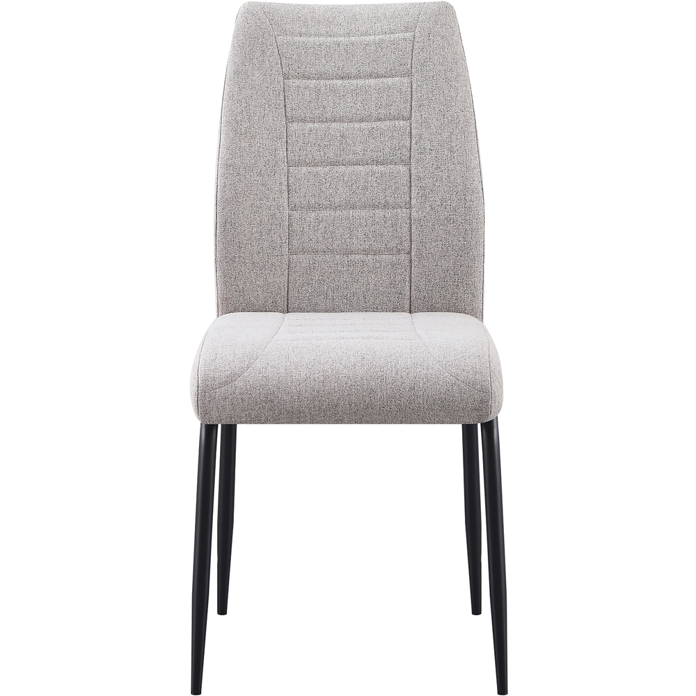 Seconique Chilton Set of 4 Grey Fabric Dining Chair Image 4
