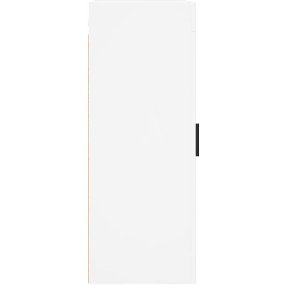 vidaXL Single Door White Wall Mounted Slim Cabinet Image 8