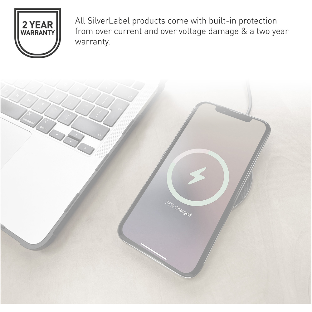SilverLabel Black Mains Charger and USB-C Cable Bundle Image 9