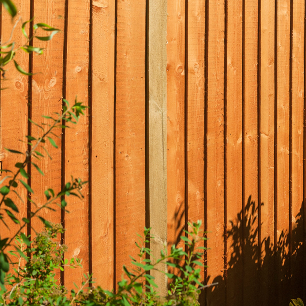 Rowlinson 6 x 5ft Honey Brown Dip Treated Vertical Board Fence Panel Image 2