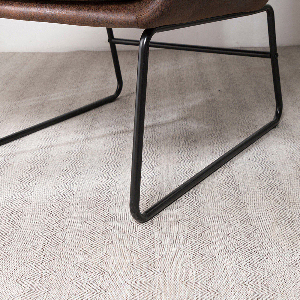 Living and Home Brown Tufted Leisure Armchair with Metal Legs Image 6