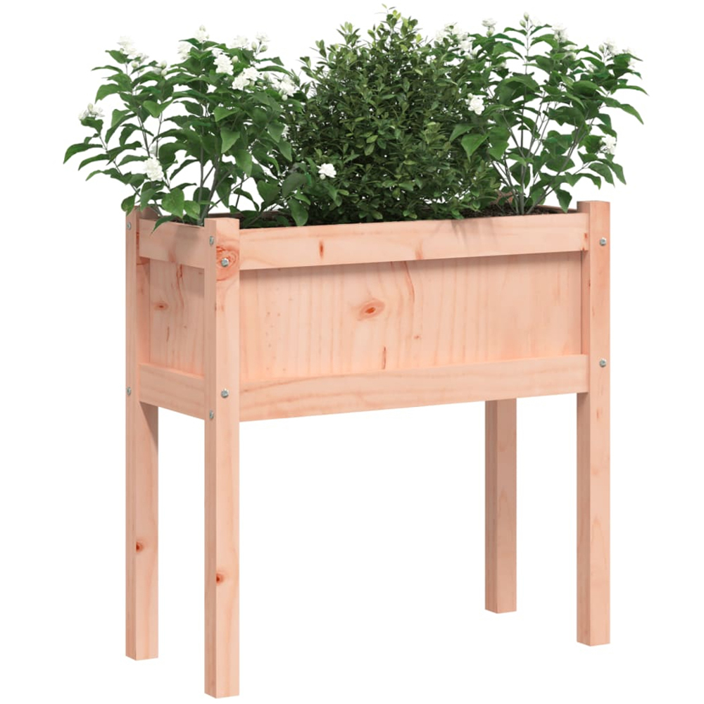 vidaXL Natural Douglas Wood Garden Planter 70 x 31 x 70cm Image 3