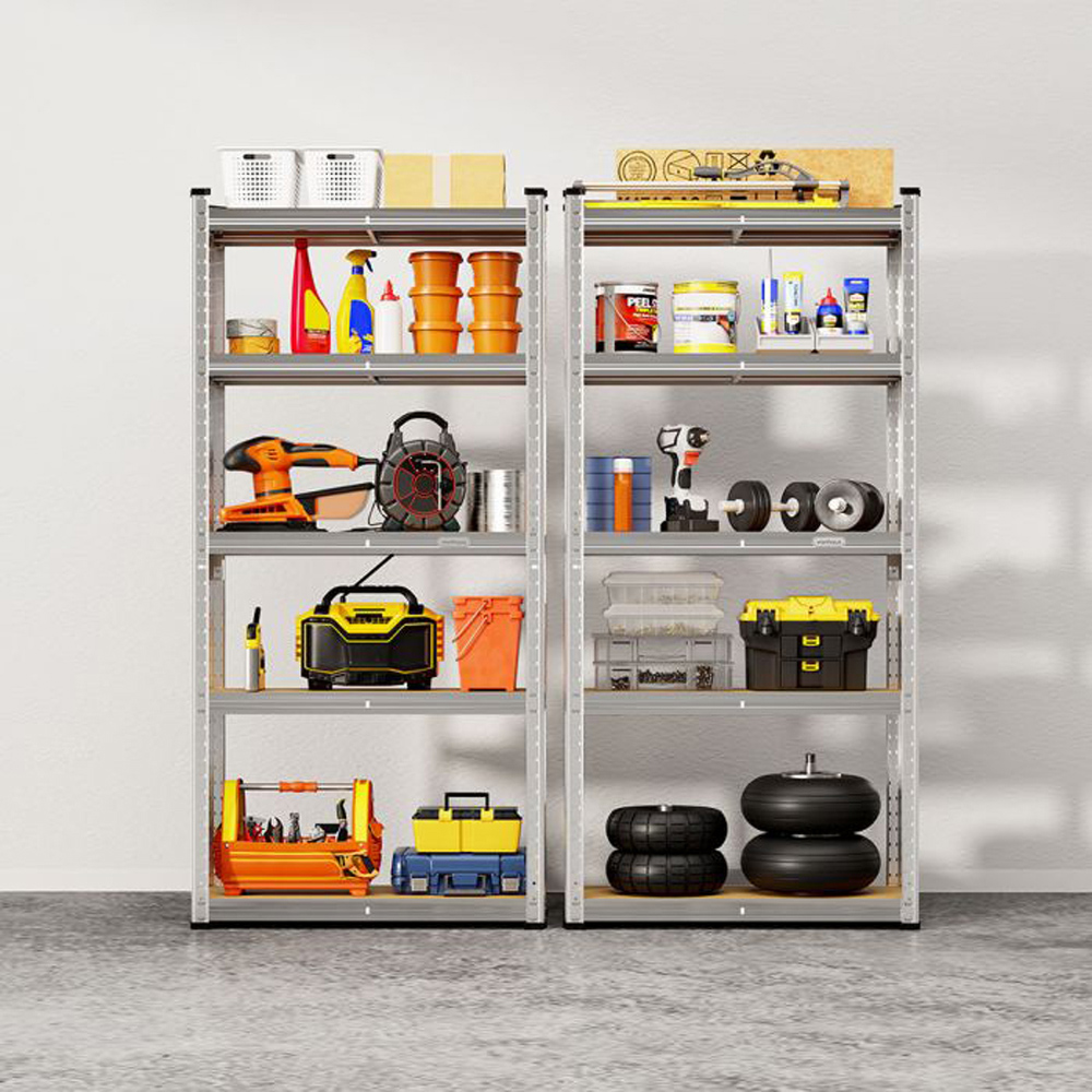 VonHaus 5 Shelf Galvanised Storage Rack Image 2