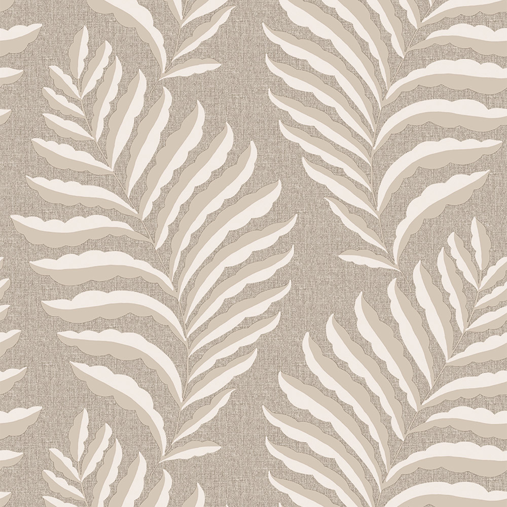 Belgravia Decor Langdale Leaf Beige Wallpaper Image 1