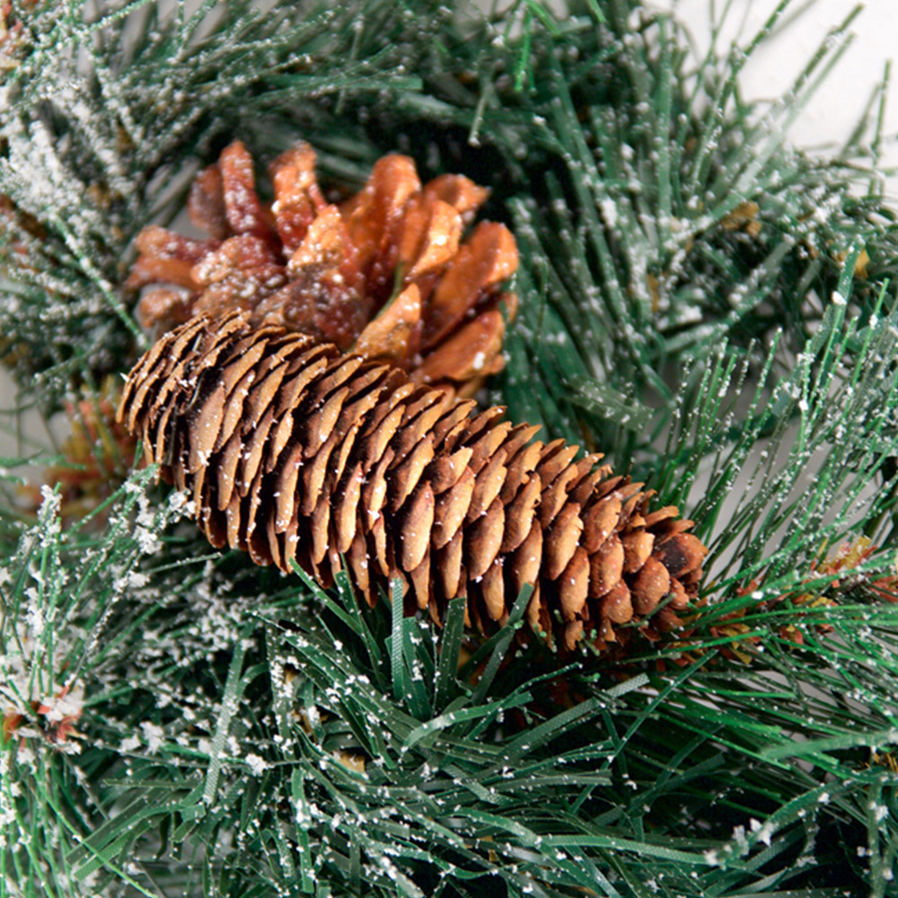 Best Artificial Christmas Garland with Frosted Colorado Pine and Spruce Tips 370cm Image 9