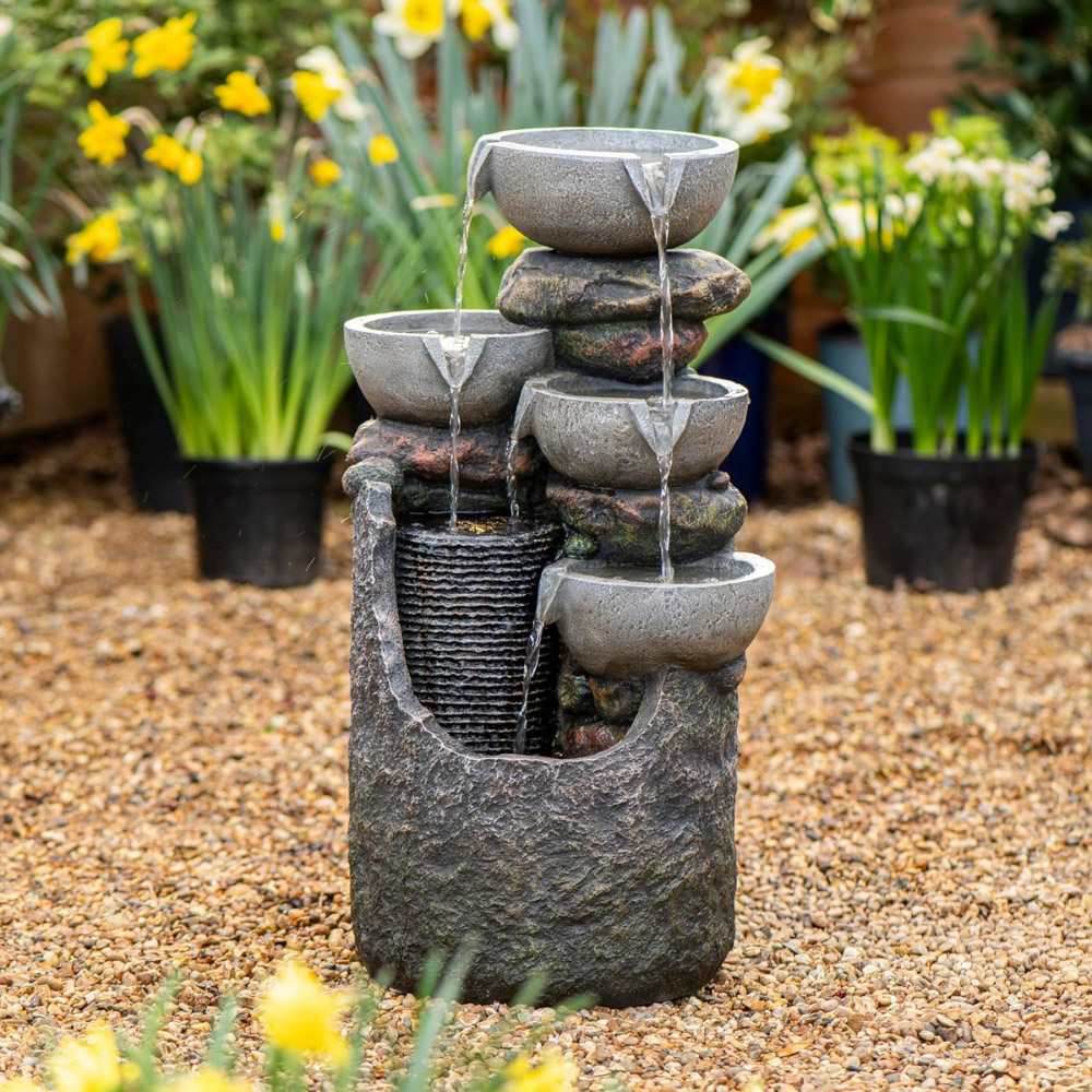 Serenity Cascading Slate LED Water Feature Image 2