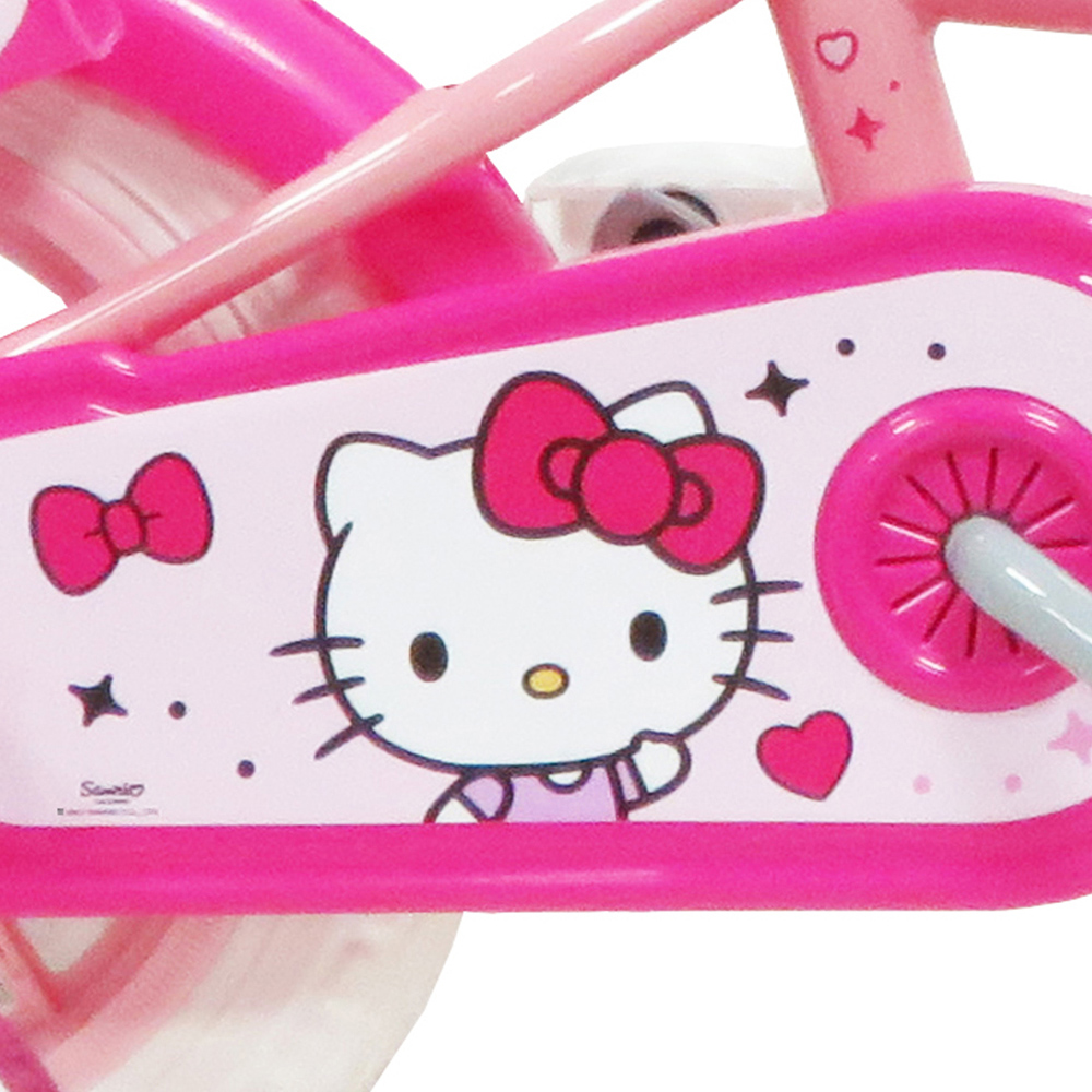 Denver Sanrio Hello Kitty 12 inch Kids Bicycle with Stabilisers Image 3