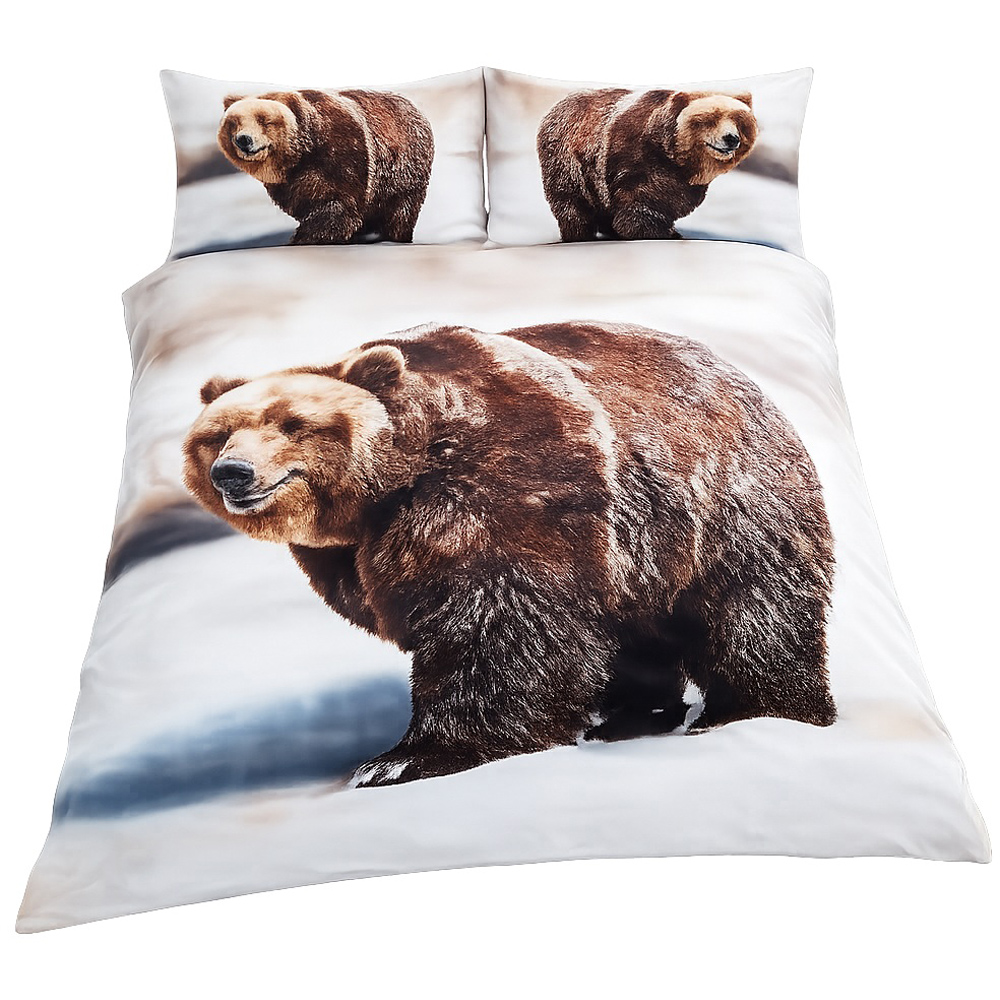 Smart Living Double 3D Bear Print Duvet Cover Set Image 2