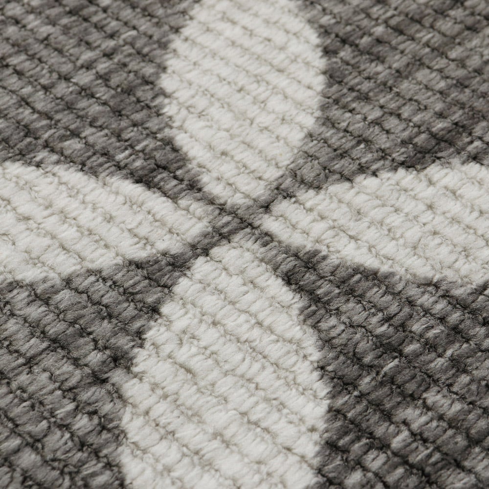 JVL Fiora Pewter Machine Washable Door Mat 44 x 75cm Image 5