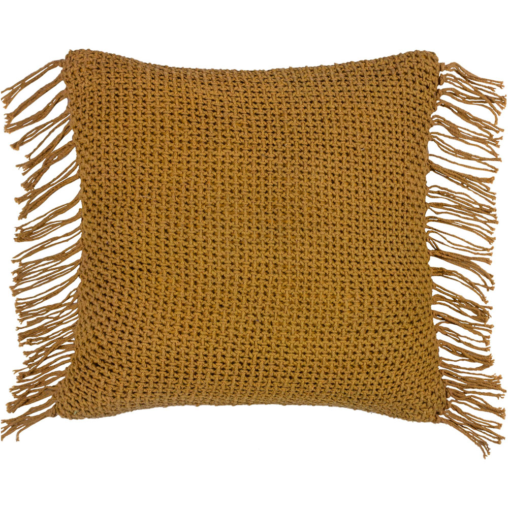 Yard Nimble Honey Knitted Cushion Image 1