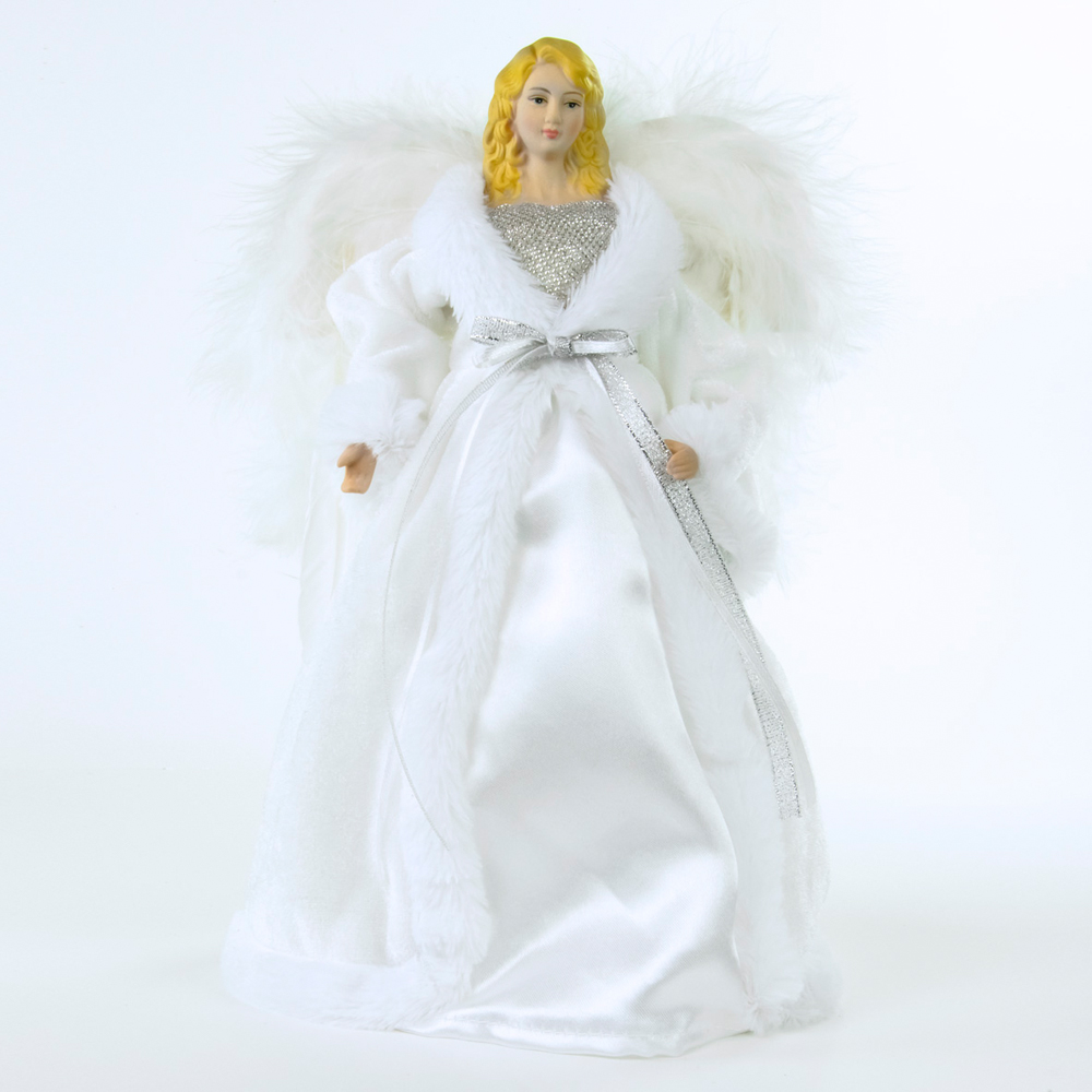 The Christmas Workshop White Tree Top Angel 30cm Image 4