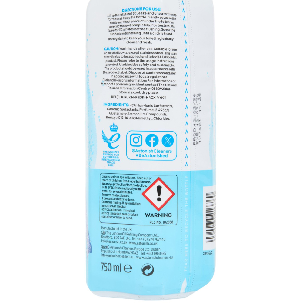 Astonish Toilet Fresh Gel - Ocean Image 3