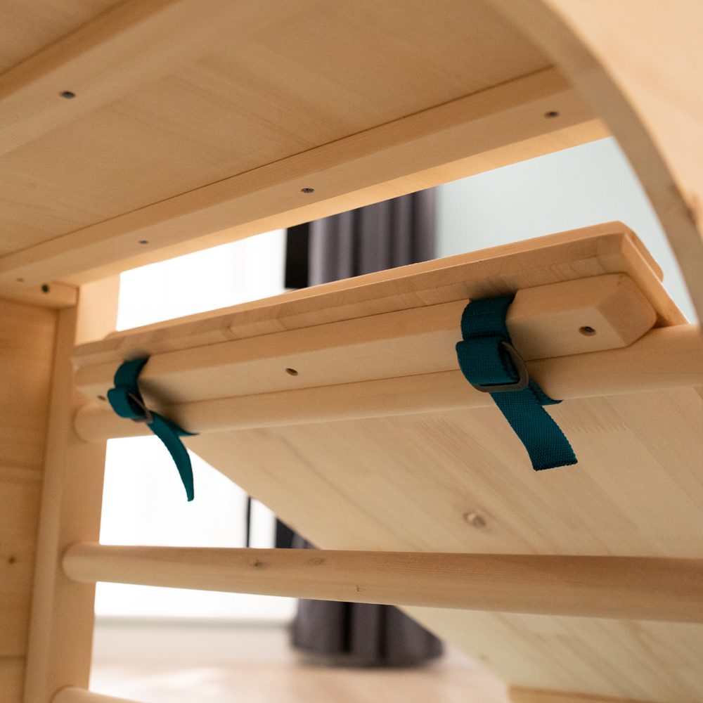 Active Tots Wooden 2 Climbing Cubes with Bridge Image 6
