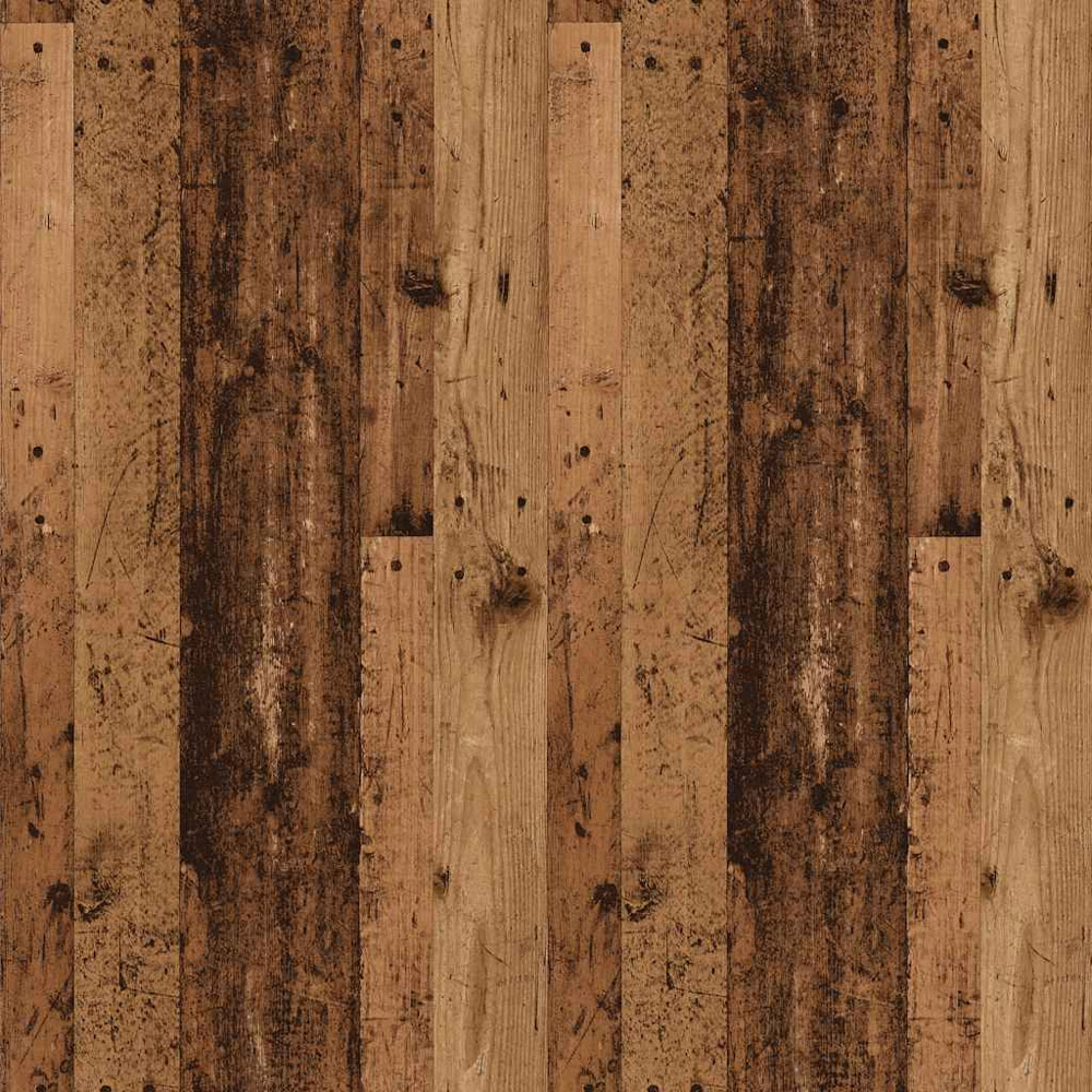 vidaXL 3 Shelf Old Wood CD Wall Shelf  Image 7