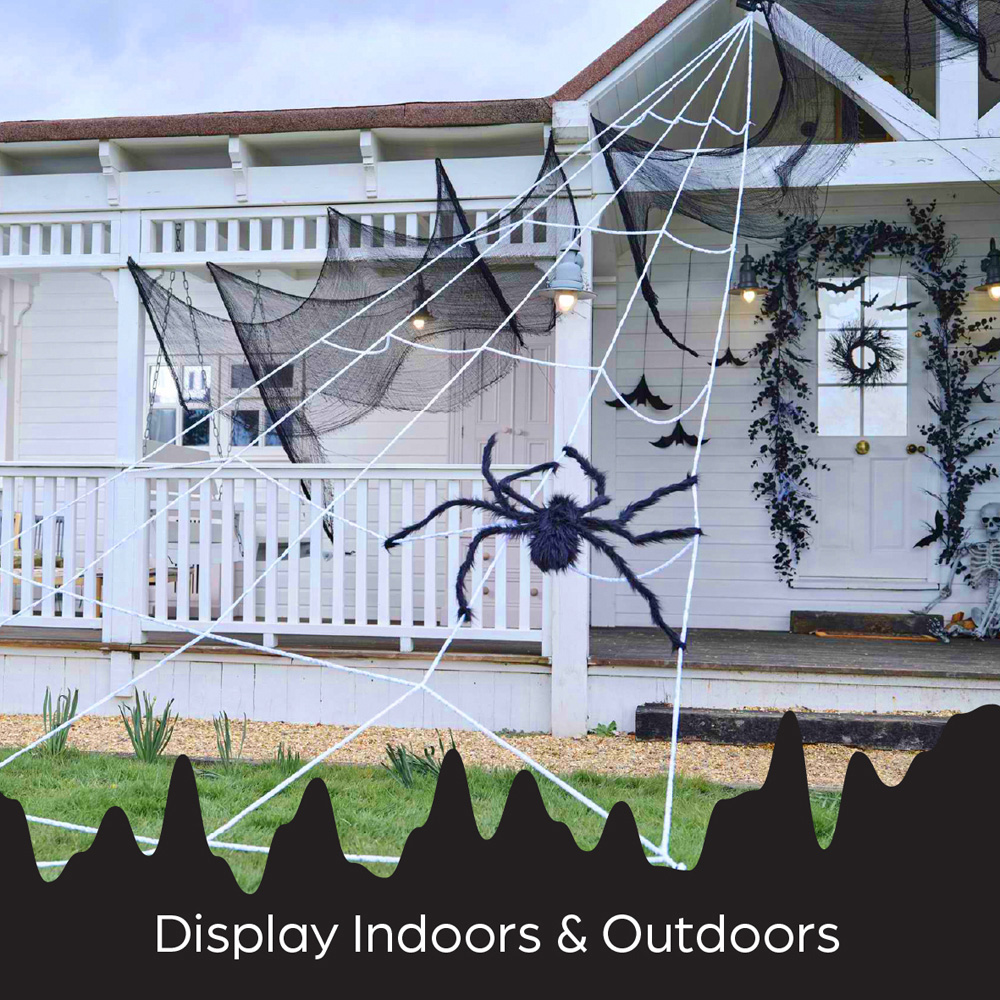 Benross Giant Hanging Web and Spider Halloween Decoration Image 6