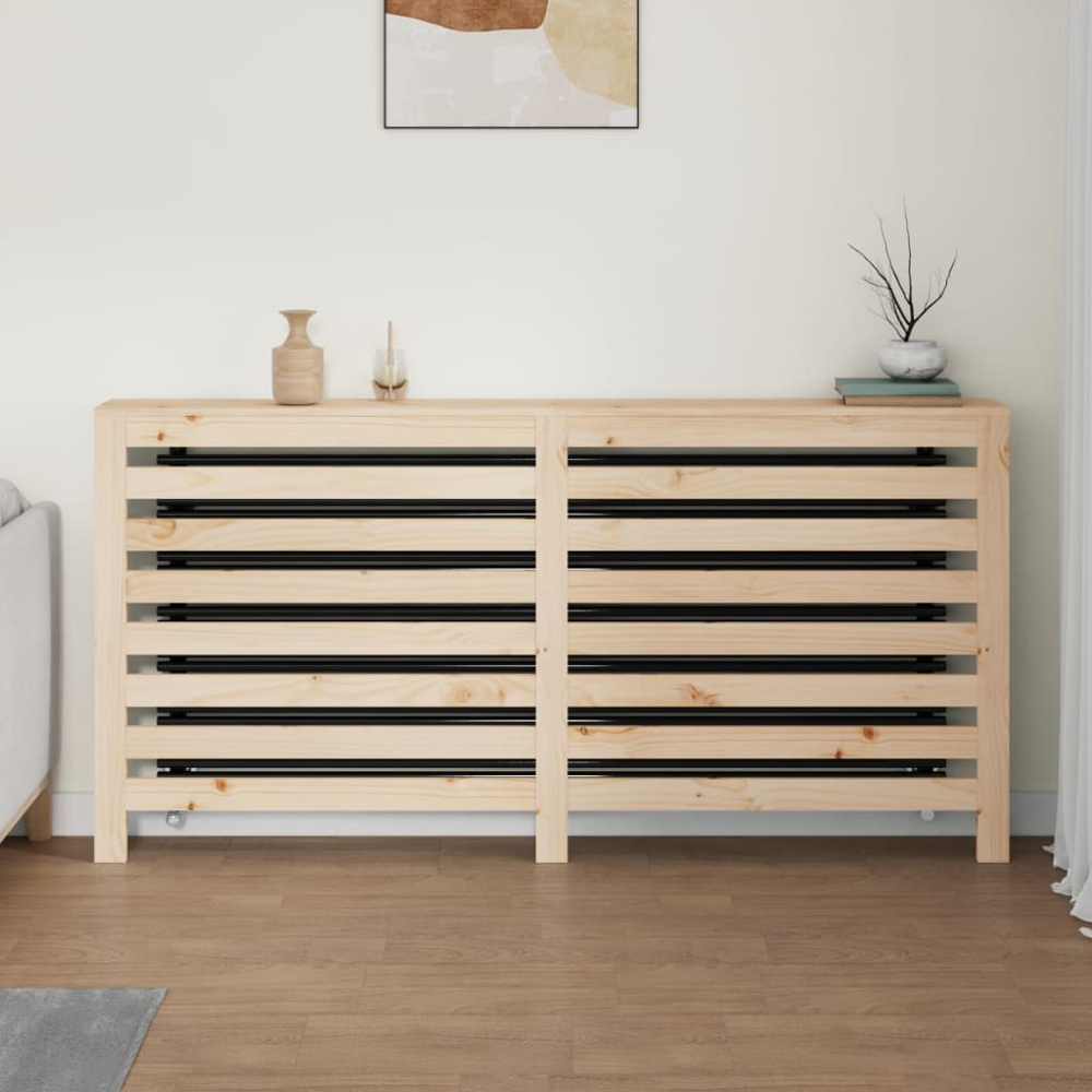 vidaXL Solid Pine Wood Radiator Cover 169 x 19 x 84cm Image 2