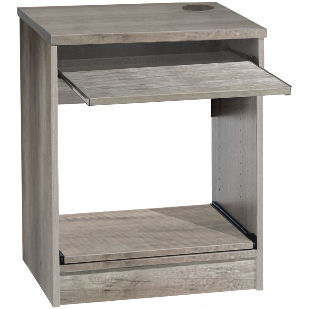 R White Cabinets Printer Desk Stand Grey Image 2