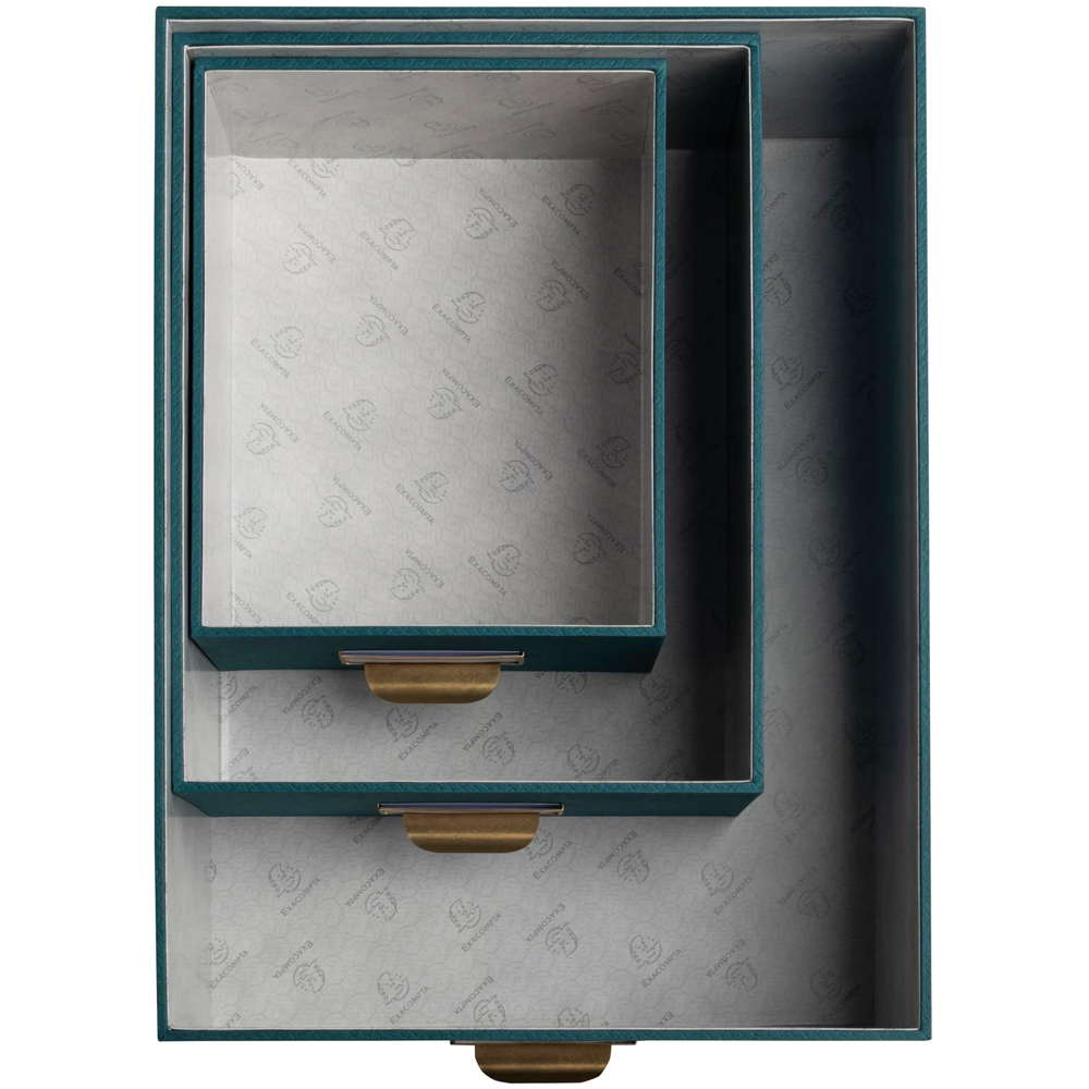 Exacompta OfficeByMe Duck Blue Storage Box Set of 3 Image 7