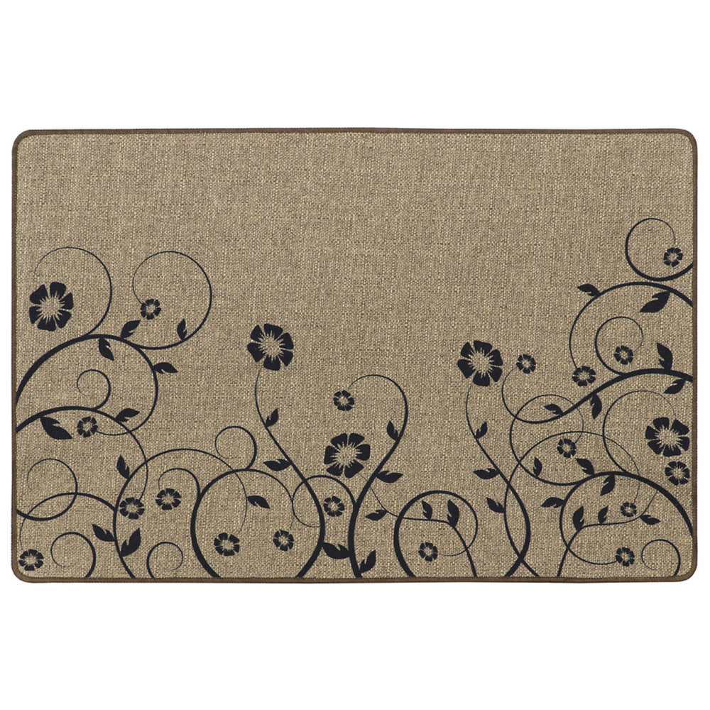 JVL Elegance Trailing Flower Door Mat and Runner Set 50 x 75cm and 50 x 150cm Image 4