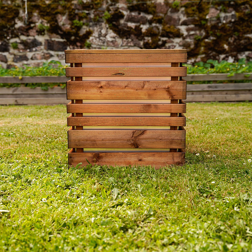 Cerland Lign Z Wooden Square Planter 50cm Image 5