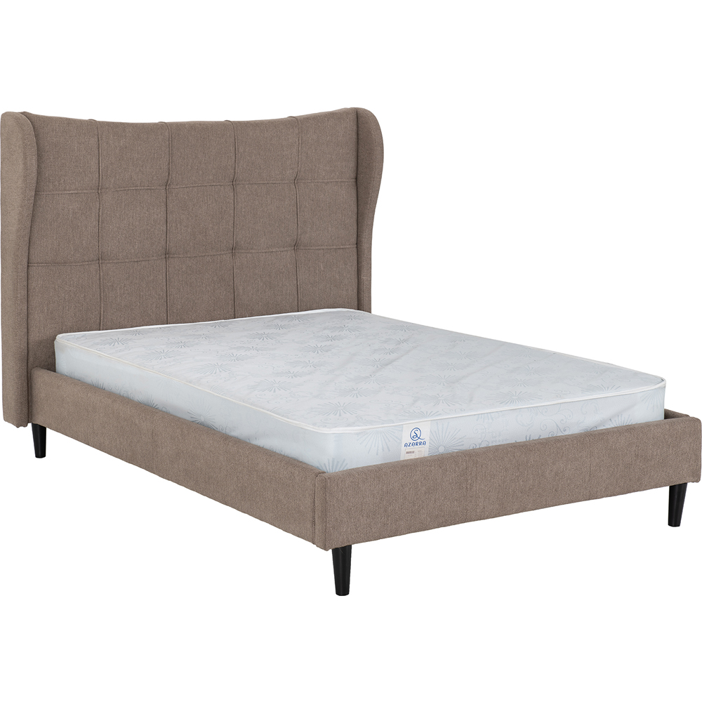 Seconique Verona King Size Brown Fabric Bed Frame Image 3