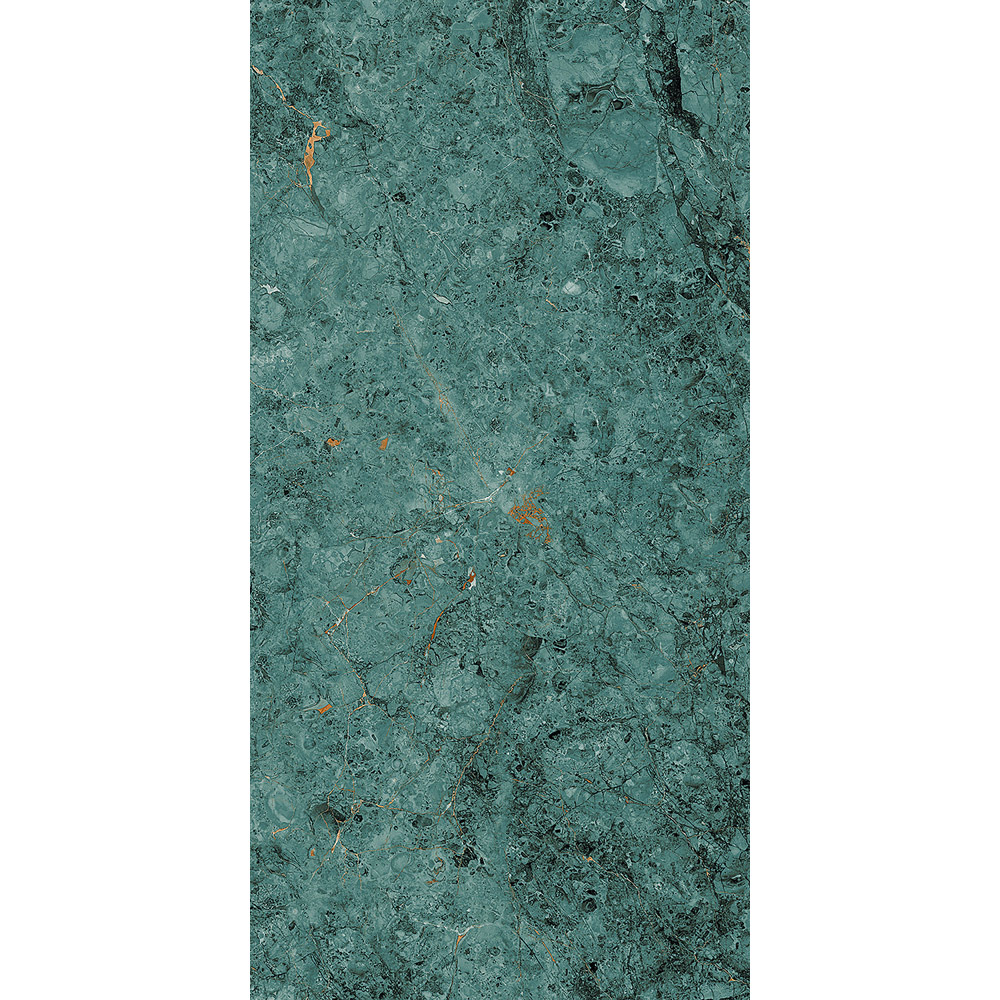 Top Ceramics Turquoise-Green Marble Effect High Gloss Porcelain Wall Tile 1200 x 600mm Image 3