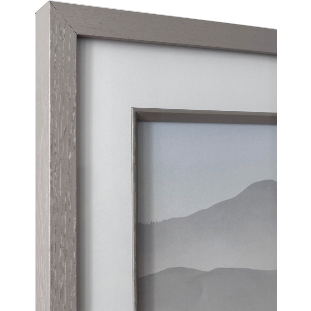 Evie Mounted Inlay Photo Frame Grey 16 x 12 inch Image 3