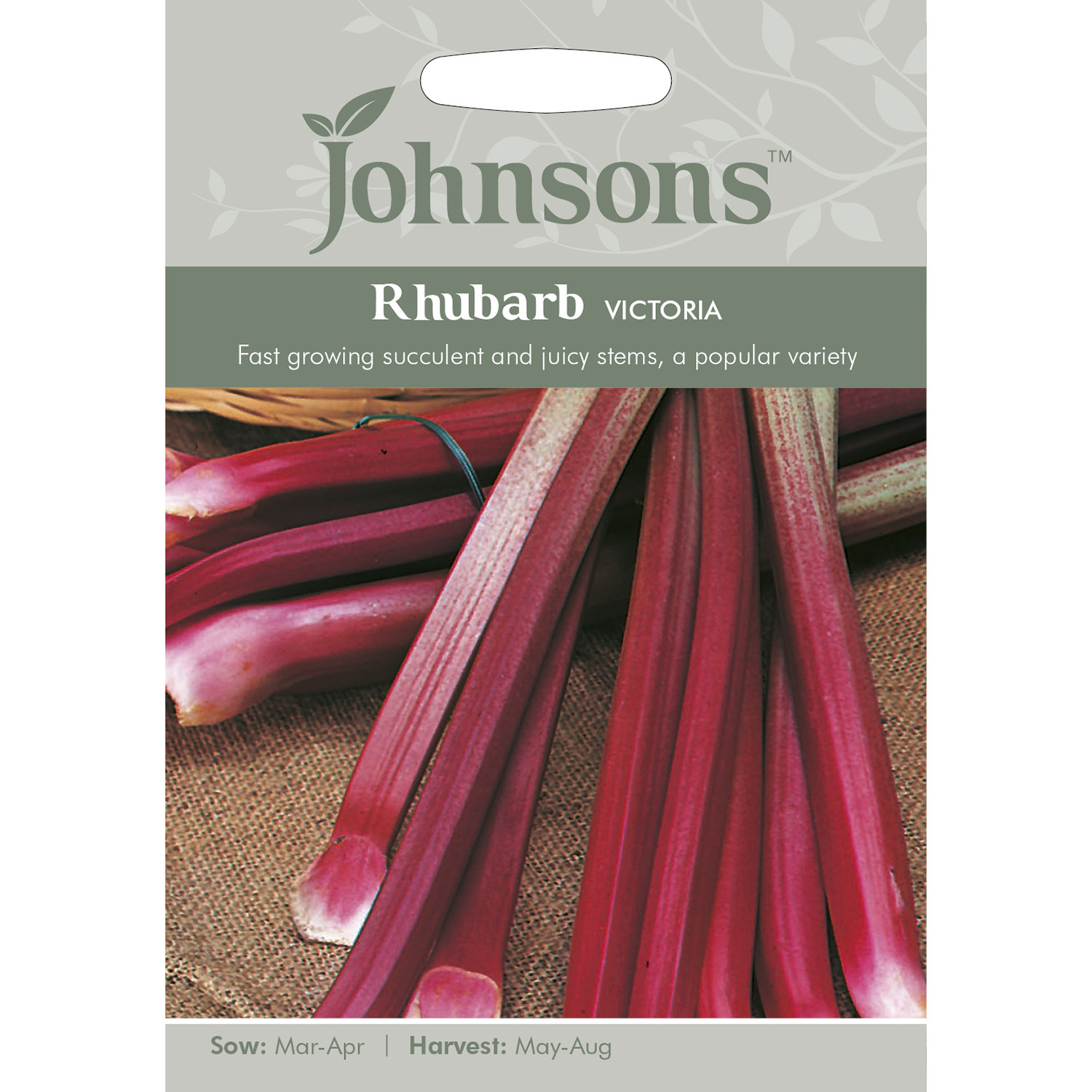 Johnsons Victoria Rhubarb Seeds Image 2