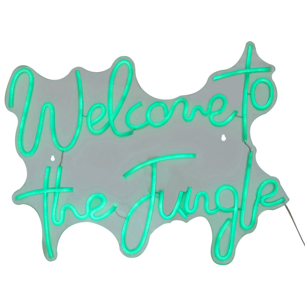 Welcome to the Jungle Neon Sign - White Image 4