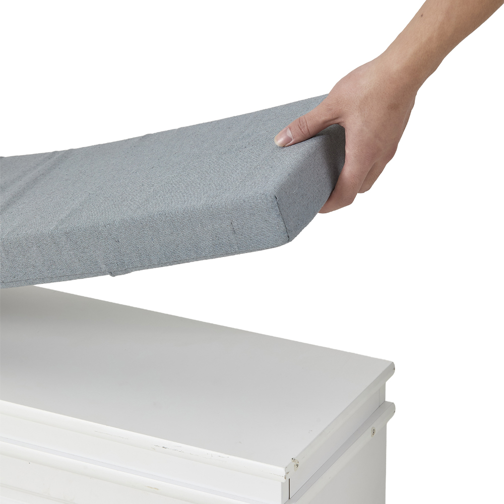 Living and Home 2 Shelf White and Grey Shoe Storage Bench Image 7