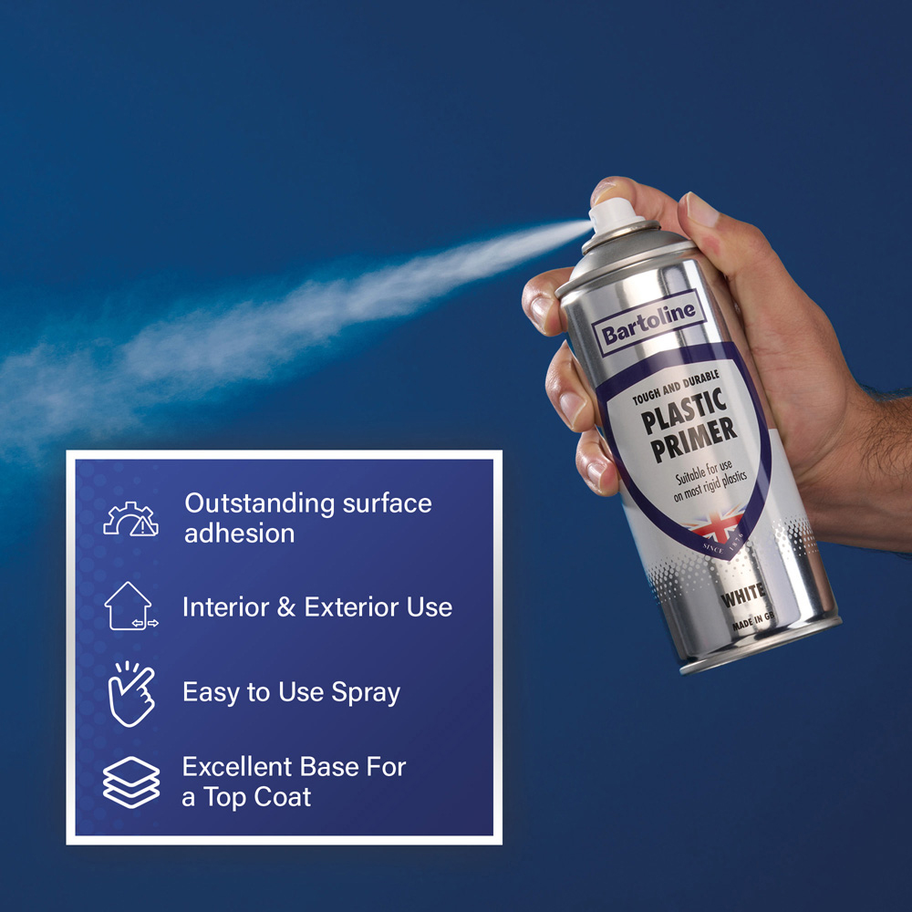 Bartoline White Plastic Primer 400ml Image 4