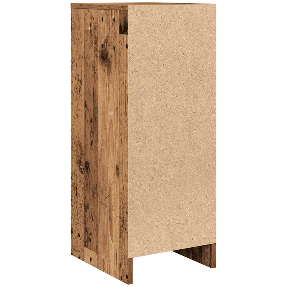 vidaXL Single Door Smoked Oak Sideboard Image 7