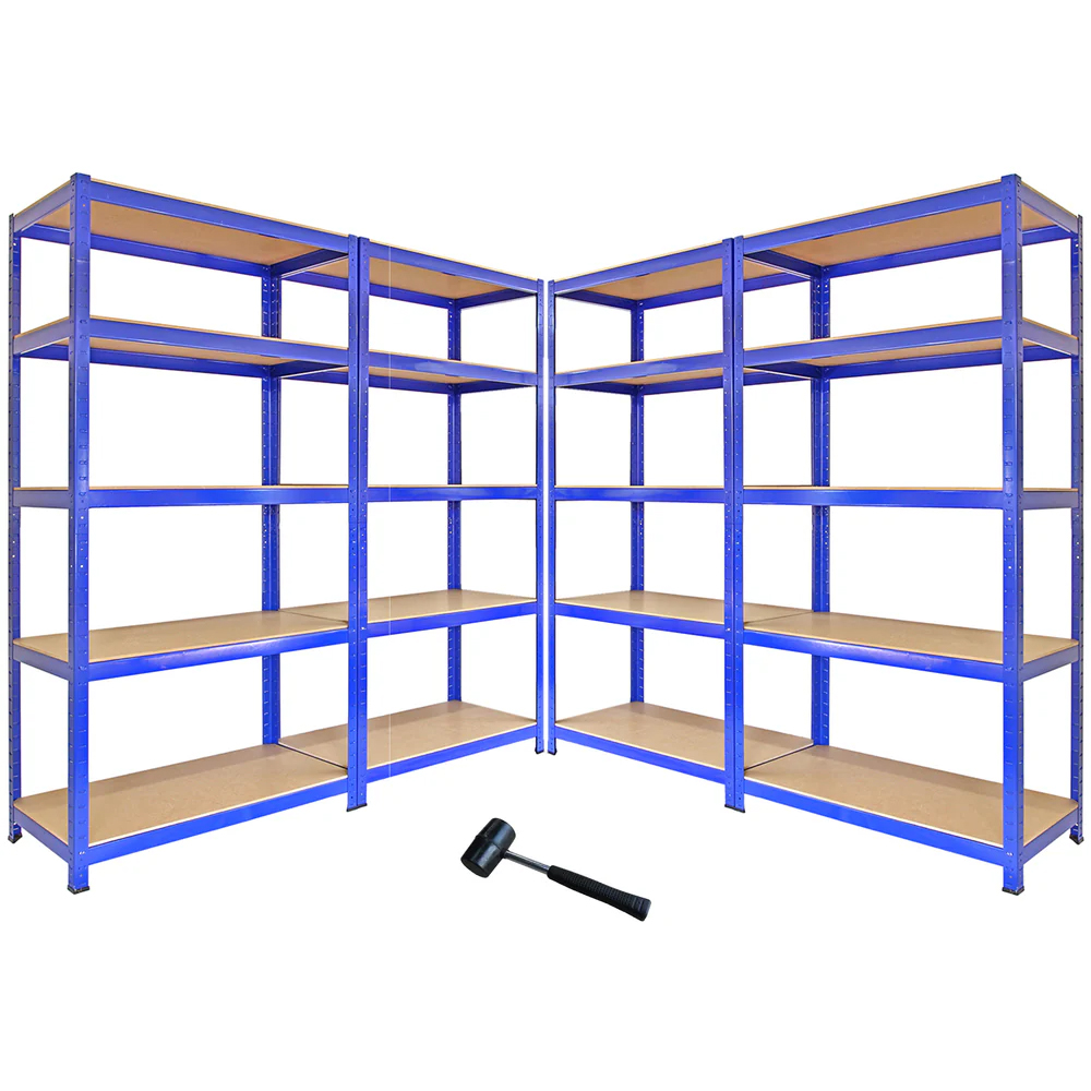 Monster Racking T-Rax Metal Storage Black Shelf 90cm 4 Pack Image 2