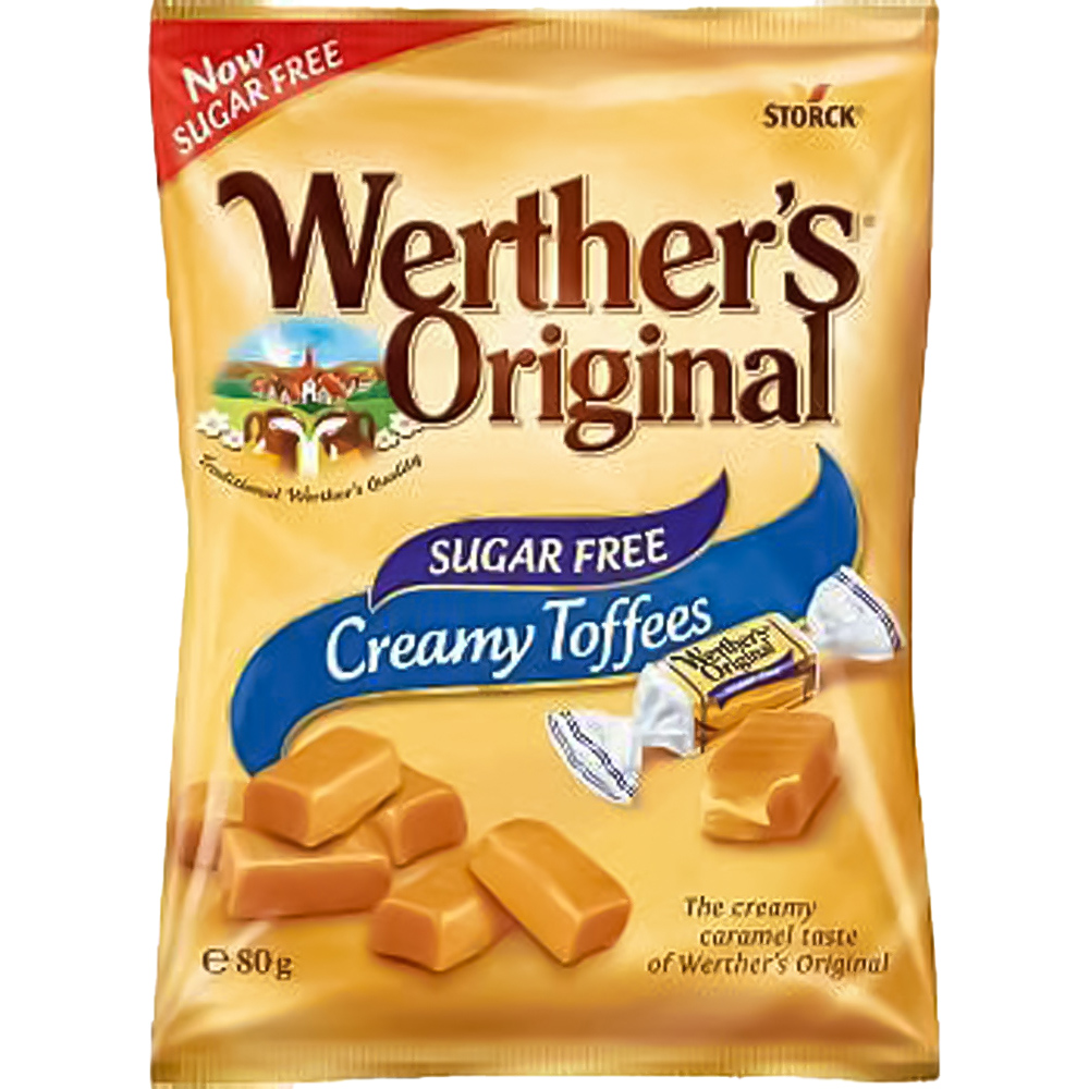 Werther's Original Creamy Toffees Sugar Free 80g Image