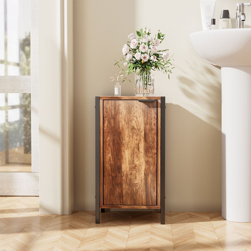 H&O Direct Single Magnetic Door Bathroom Storage Cabinet Image 6