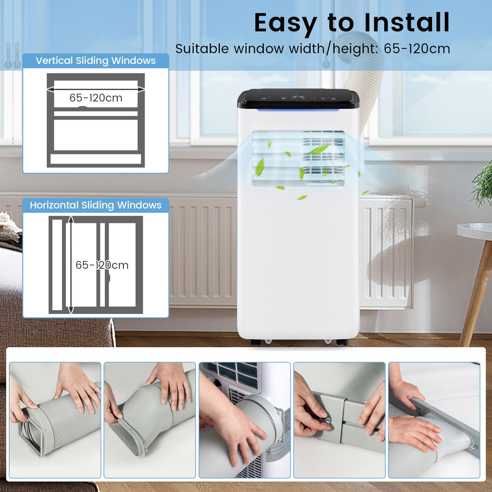 Costway White 9000BTU 4 in 1 Portable Air Conditioner with App Control Image 7