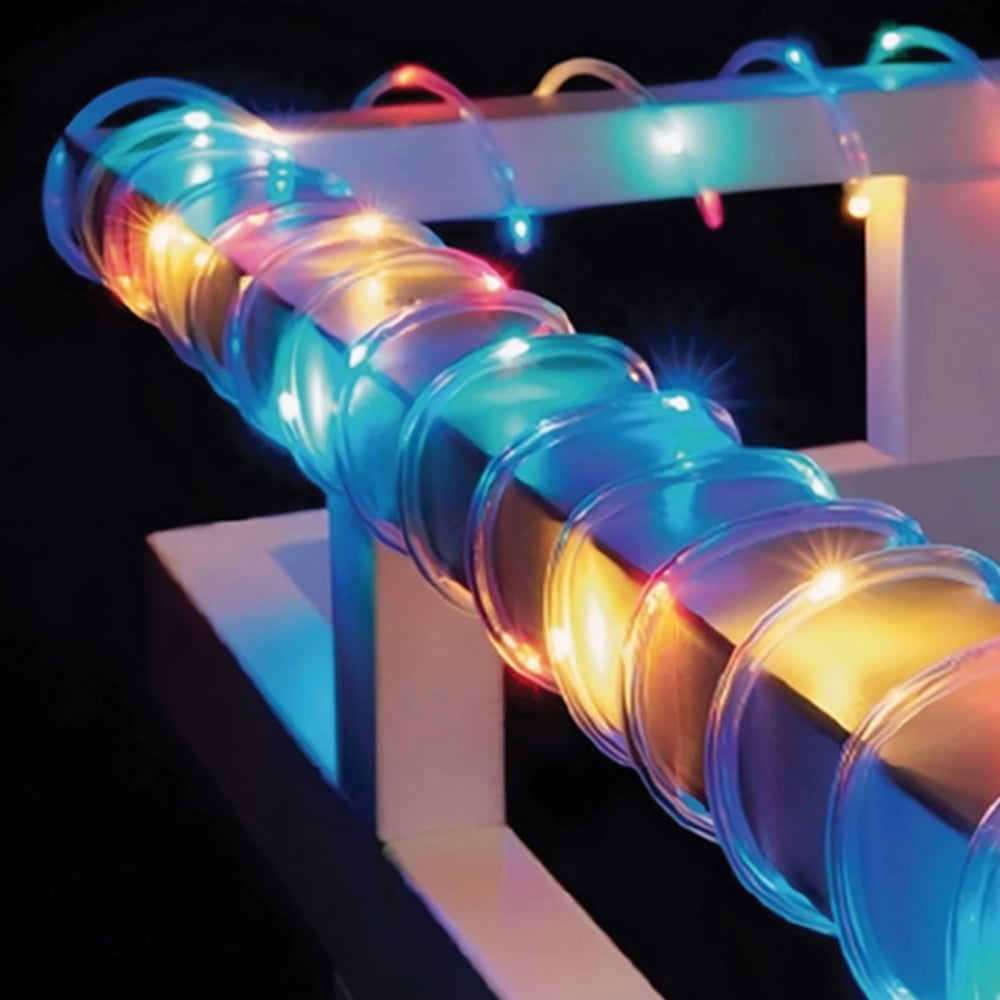 Xmas Haus 100 Multicolour LED Rope Light 10m Image 3