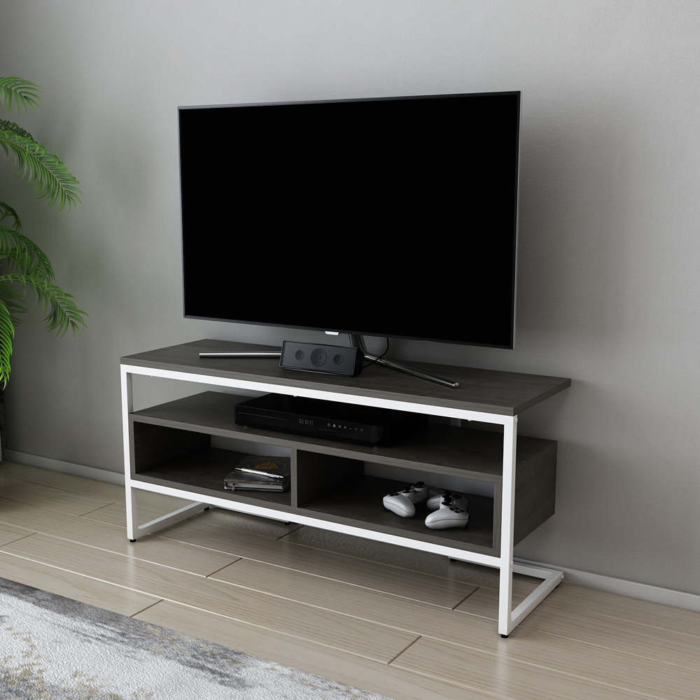 Decorotika Merrion 3 Shelf White Wenge TV Stand for 50 inch TV Image 5