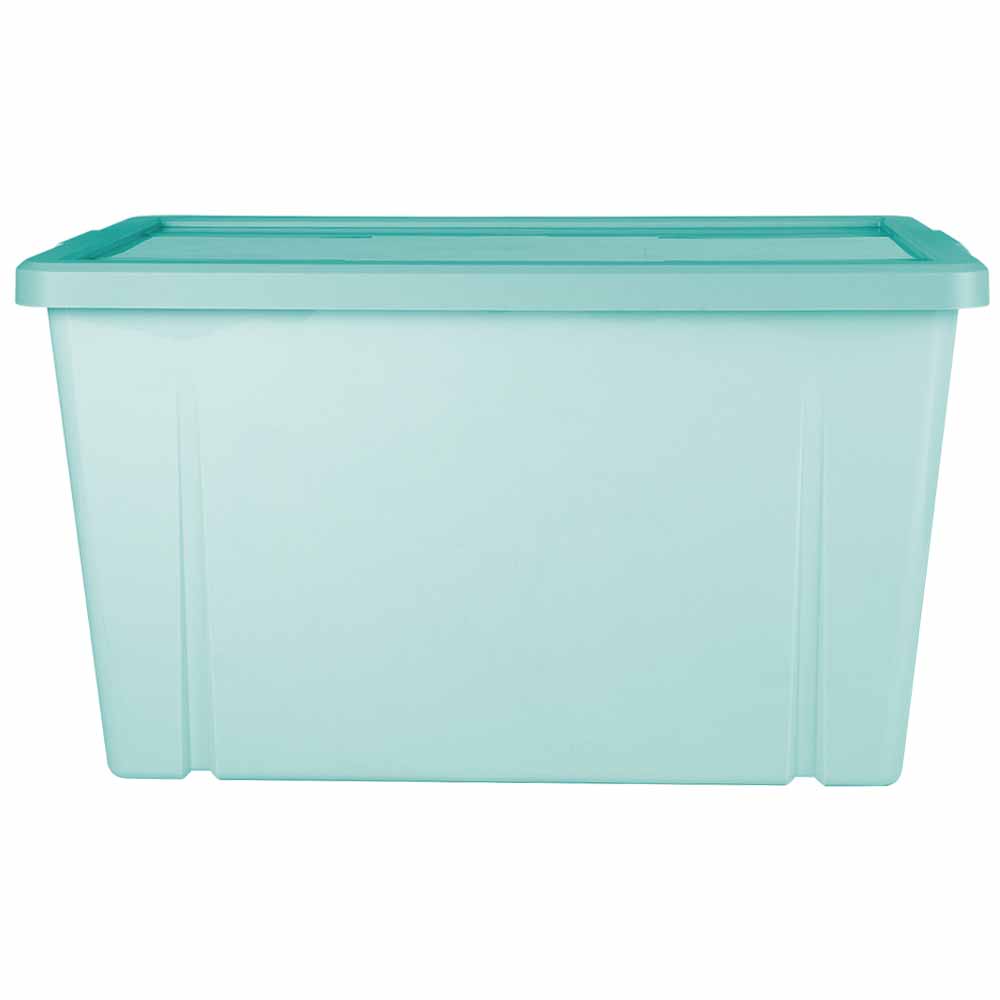 Wilko Storage Box Light Teal 60L Wilko