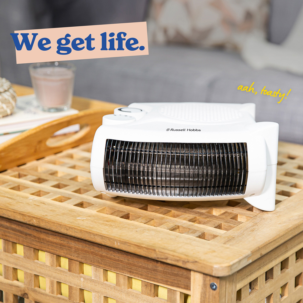 Russell Hobbs RHFH1005W White Fan Heater 2000W Image 8