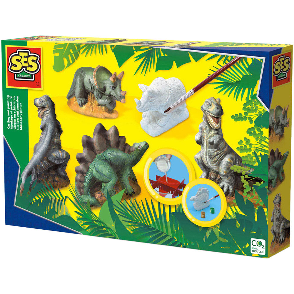 SES Creative Dinosaurs Casting and Painting Set Image 1