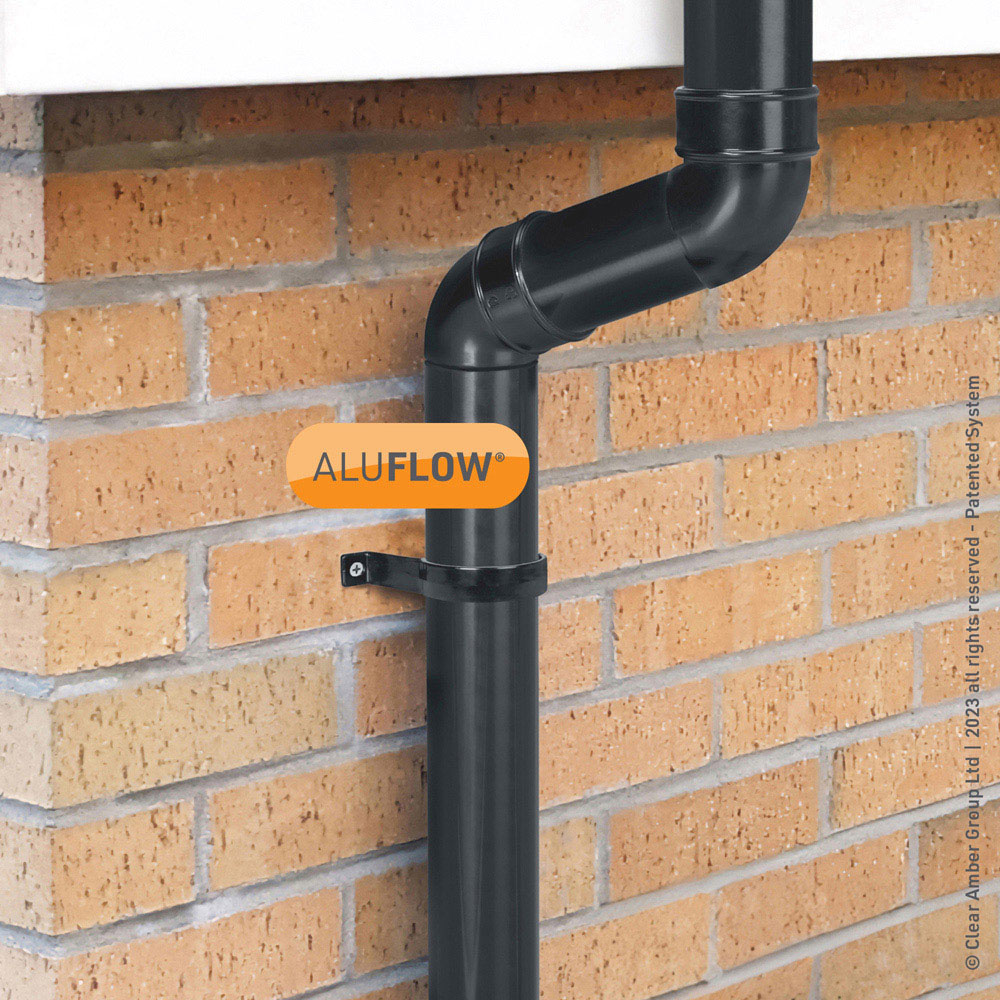 Aluflow Grey Downpipe Bracket Image 2