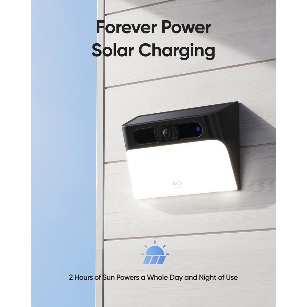 eufy S120 Wall Light Solar Camera Image 3