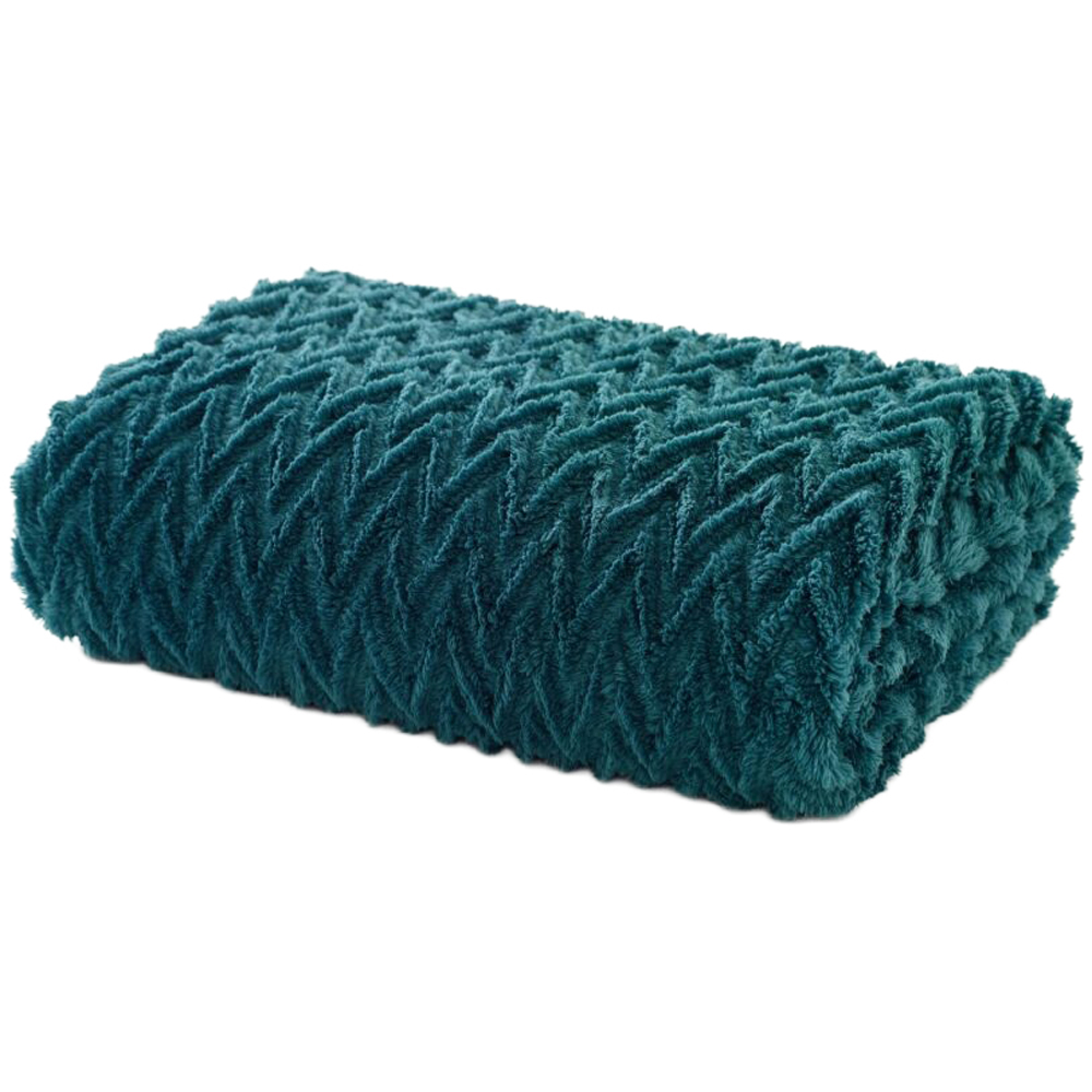 Deyongs Tadcaster Teal Throw 140 x 180cm Image 1