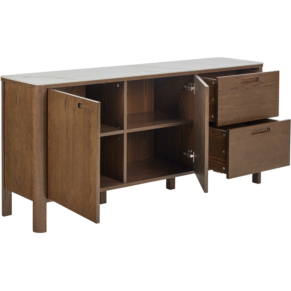 Florence Southampton 2 Door 2 Drawer Cream Ceramic Sideboard Image 4