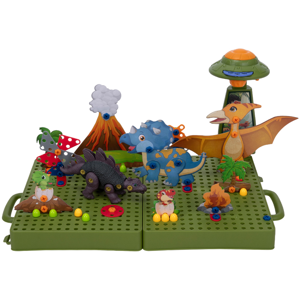 H&O Direct Kids Dinosaur Drawing Projector Puzzle Box with Tools Image 4