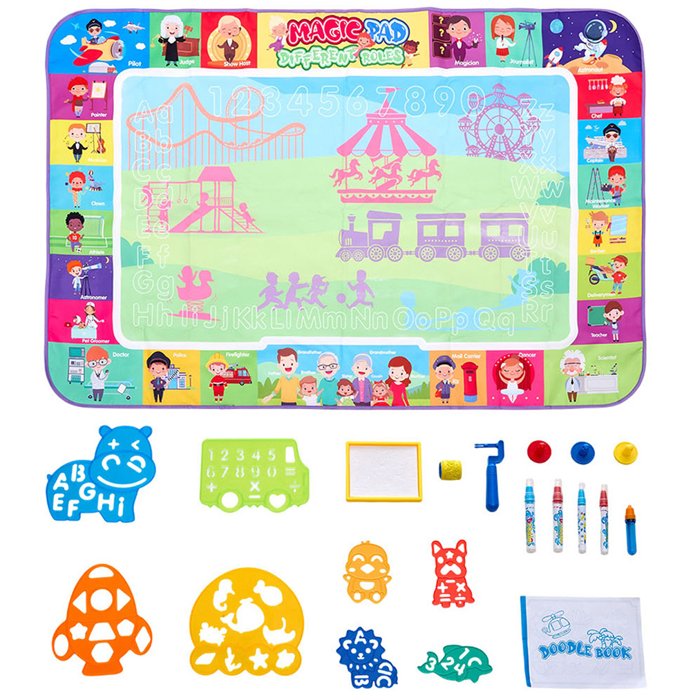 H&O Direct Kids Career Theme Water Doodle Painting Mat Image 1