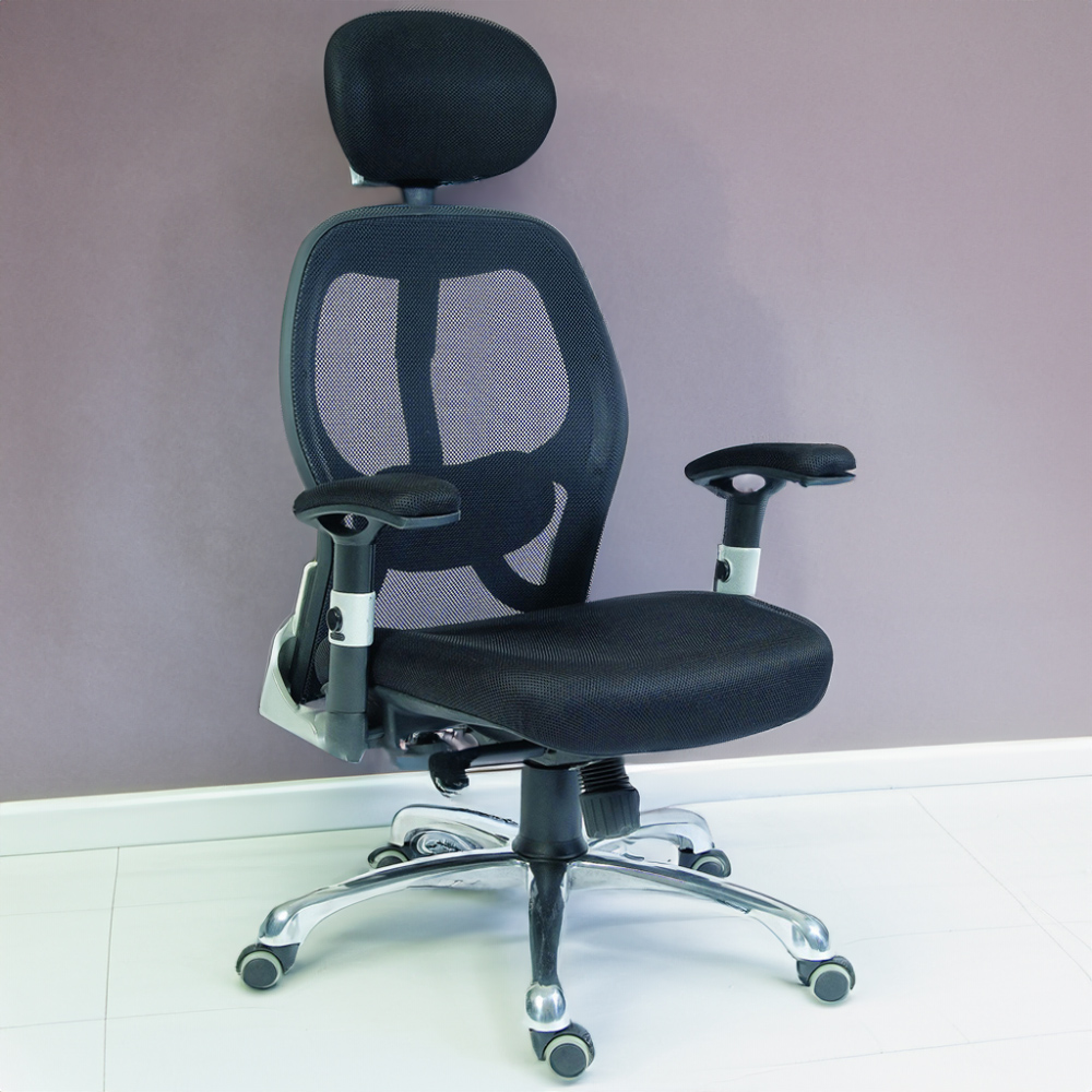 Teknik Cobham Black Mesh Swivel Office Chair Image 1