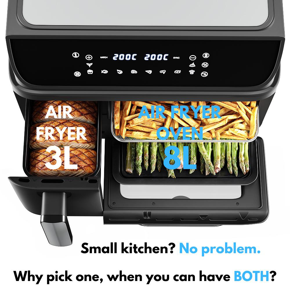 Ometa AirCombo Black 11.5L Air Fryer and Oven 2400W Image 9