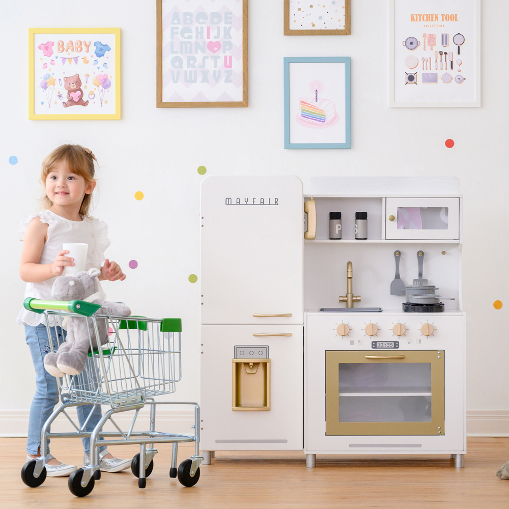 Teamson Kids White Little Chef Mayfair Retro Play Kitchen Image 7